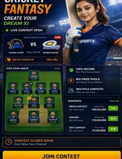 Hero11 (hero11) fantasy cricket & matchday visual 3